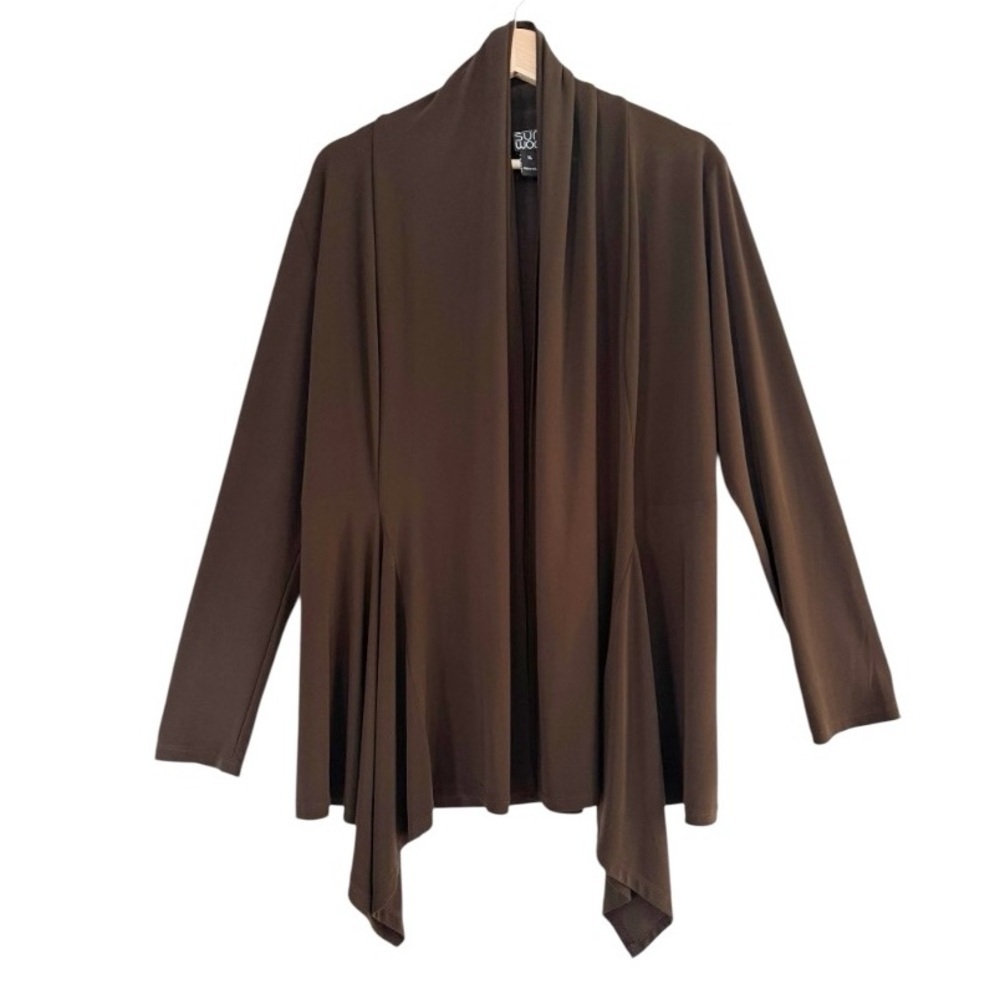 CLARA SUNWOO 2 Piece Pant & Cardigan Set Brown Size XL - Picture 5 of 13